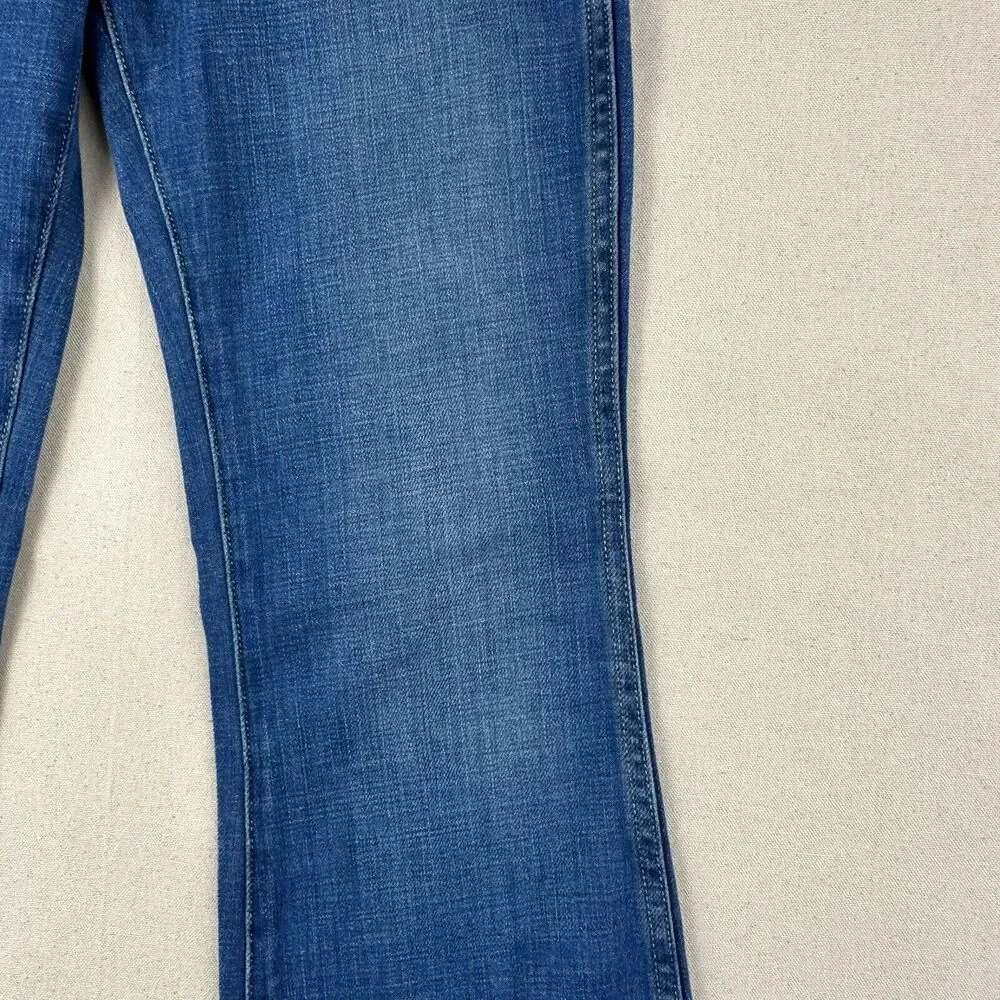 Outerknown Paramour Flare SEA Jeans Women’s 24 Blue High Rise Denim Stretch Pant